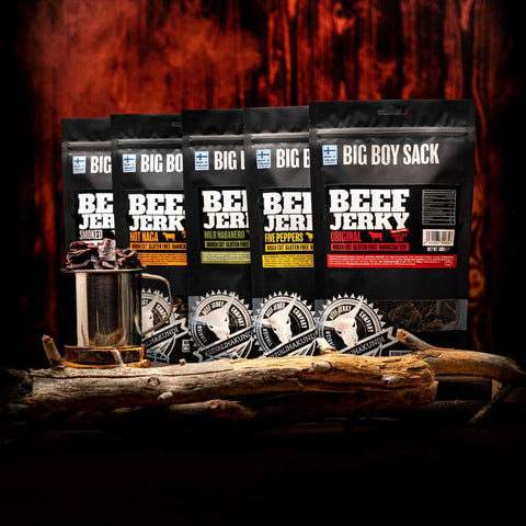 2 x 400g valitsemaasi Kuivalihakundin Beef Jerkyä
