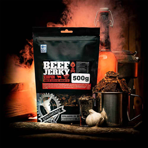 2 x 400g valitsemaasi Kuivalihakundin Beef Jerkyä
