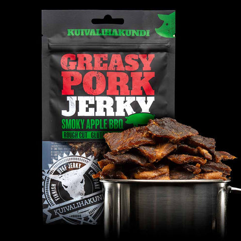 Greasy Pork Jerky Smoky Apple BBQ 50g kuivaliha
