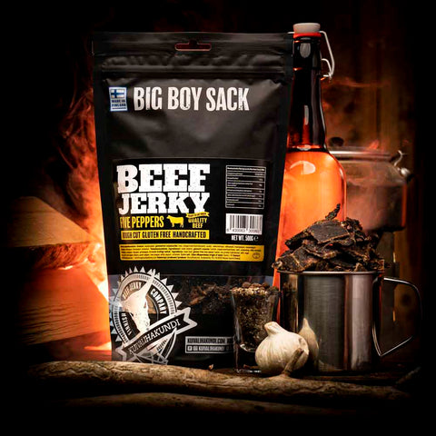 2 x 400g valitsemaasi Kuivalihakundin Beef Jerkyä