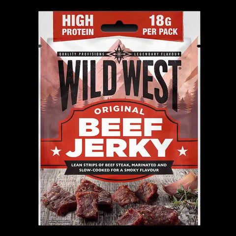 Wild West Beef Jerky Original kuivaliha (eri kokoja)